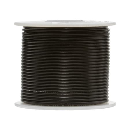 14 AWG Gauge UL3173 Stranded Hook Up Wire, 600V, 0.138in. Diameter, Black, 100 Ft Length